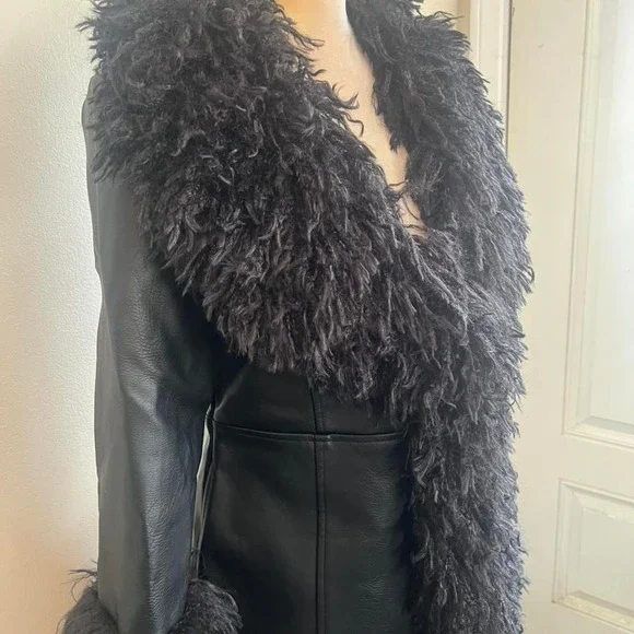 Killstar talvelt coat plus size soft shearling pennylane coat goth - Picture 3 of 6